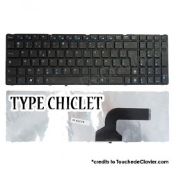 Clavier de remplacement AZERTY pour ASUS X53SC-SX432V